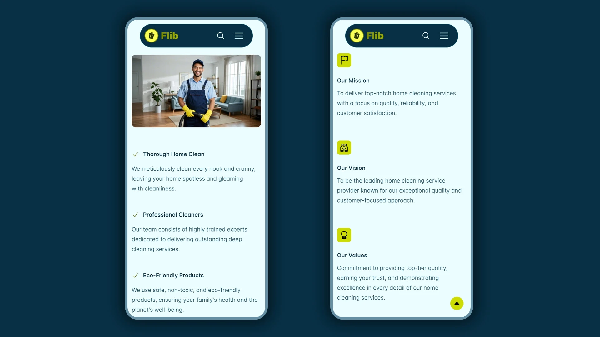 Flib - HTML Website Template For Premium Home Cleaning Services