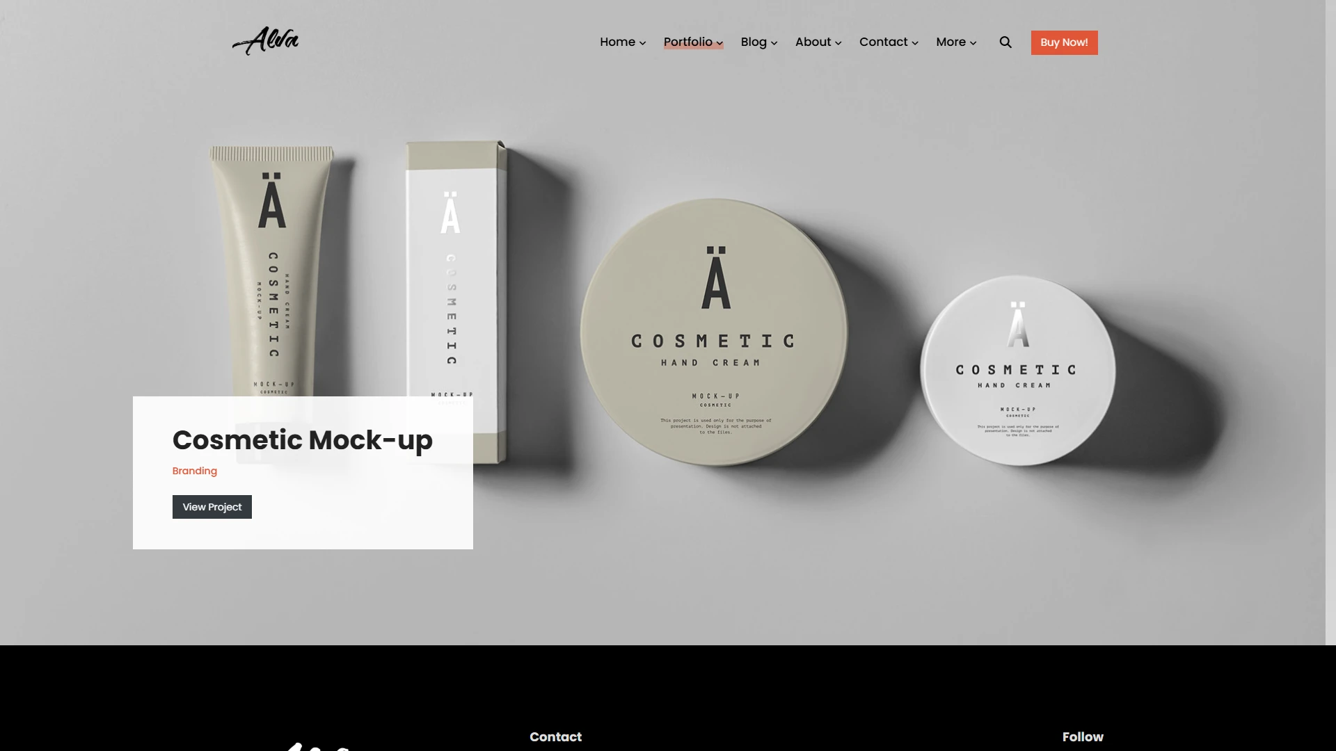 Alva - Creative Portfolio Showcase HTML Website Template