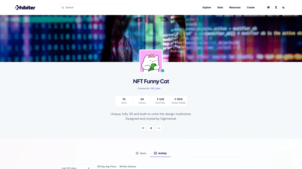 Xhibiter - Web3 Crypto NFT Marketplace Figma Template