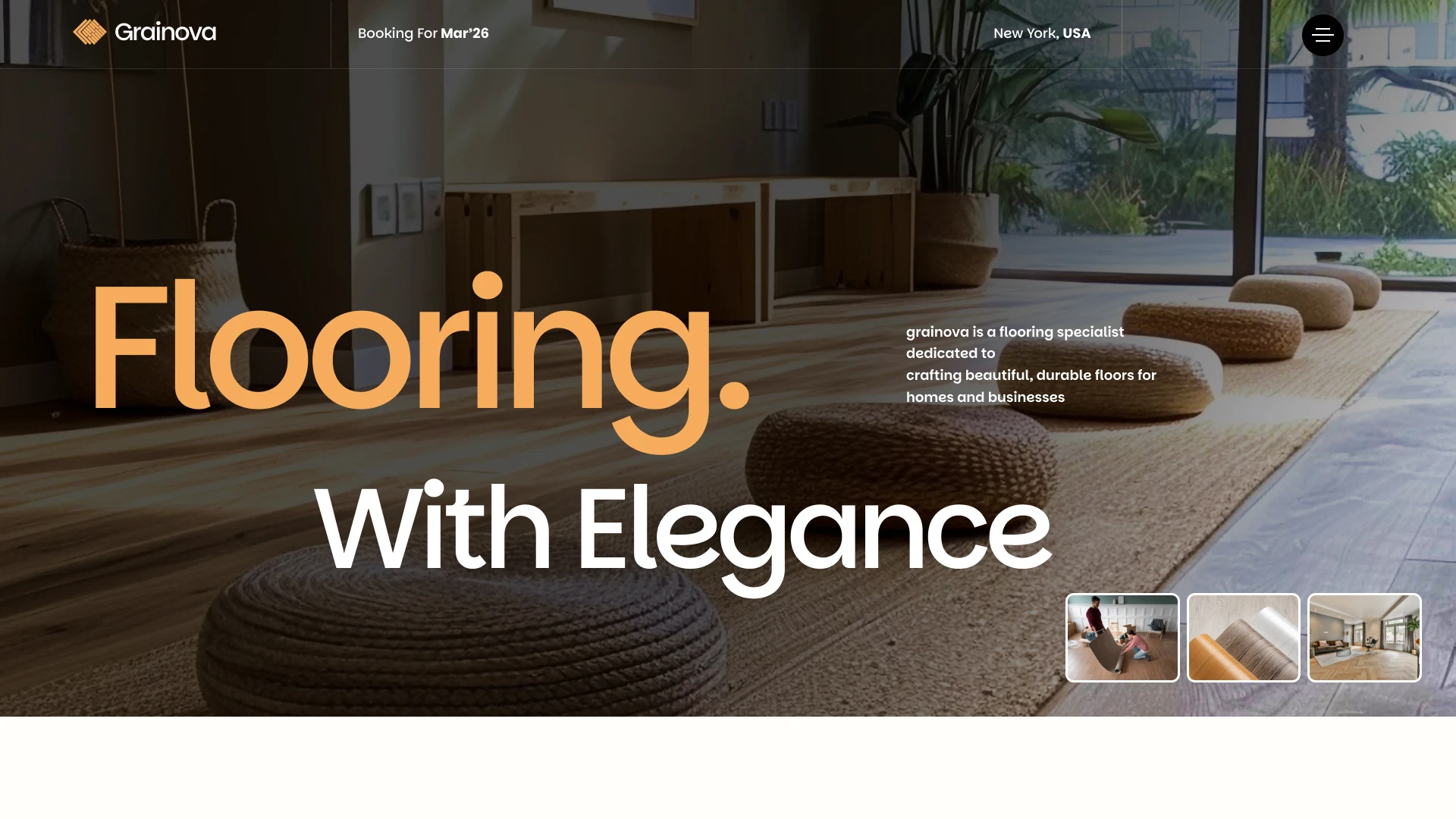 Grainova - Flooring & Surface Installation Figma Template (Screenshot 1 of 1)