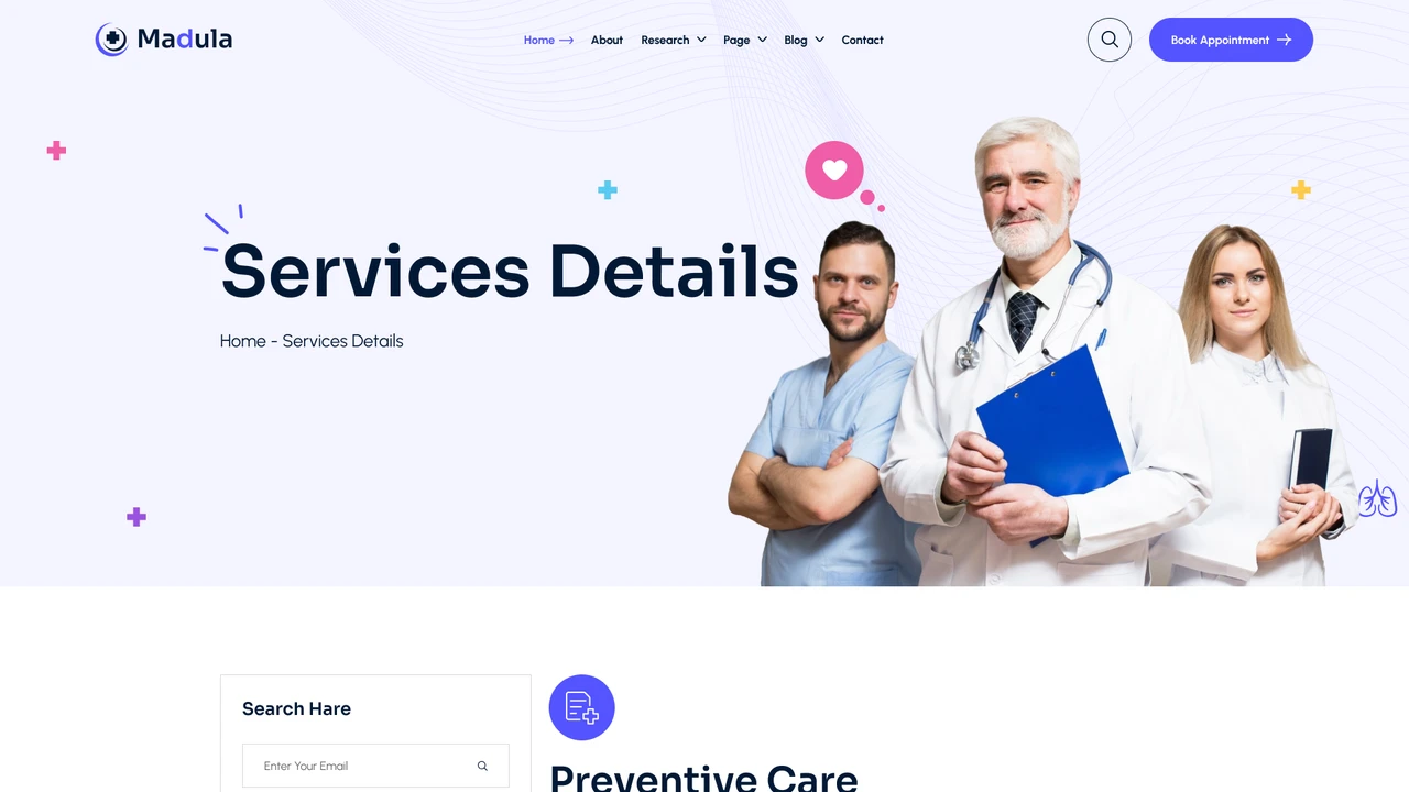 Madula - Health & Medical Figma Template