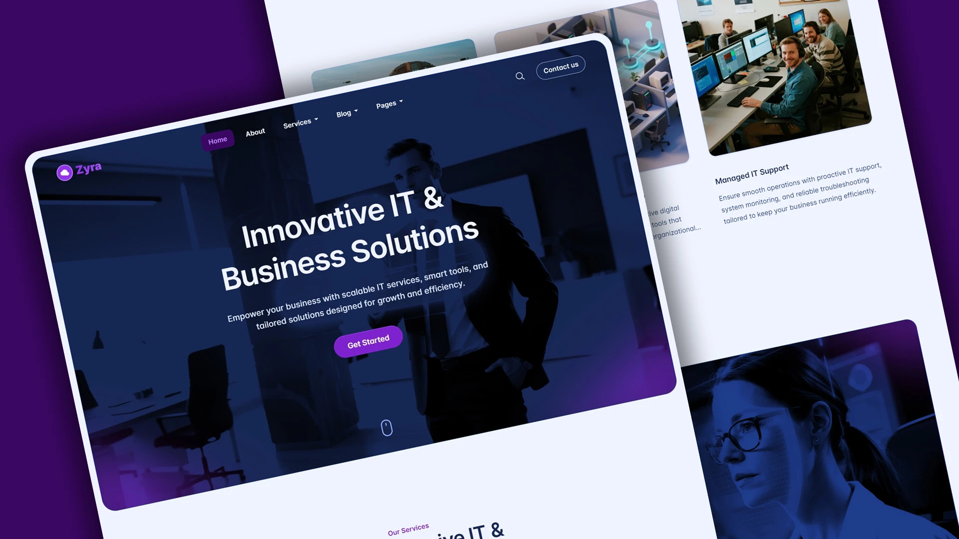 Zyra - Multipurpose IT Solutions & Business Services HTML Website Template