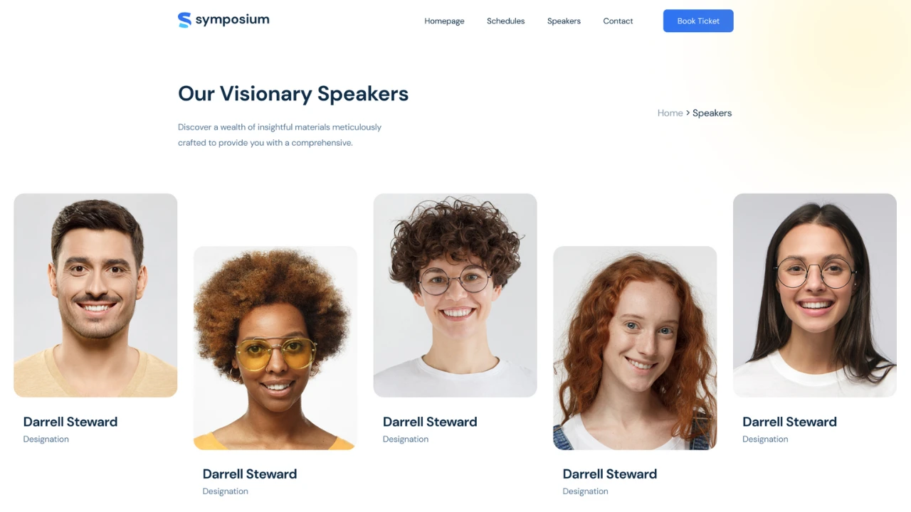 Symposium - NextJs Website Template for Event & Conference