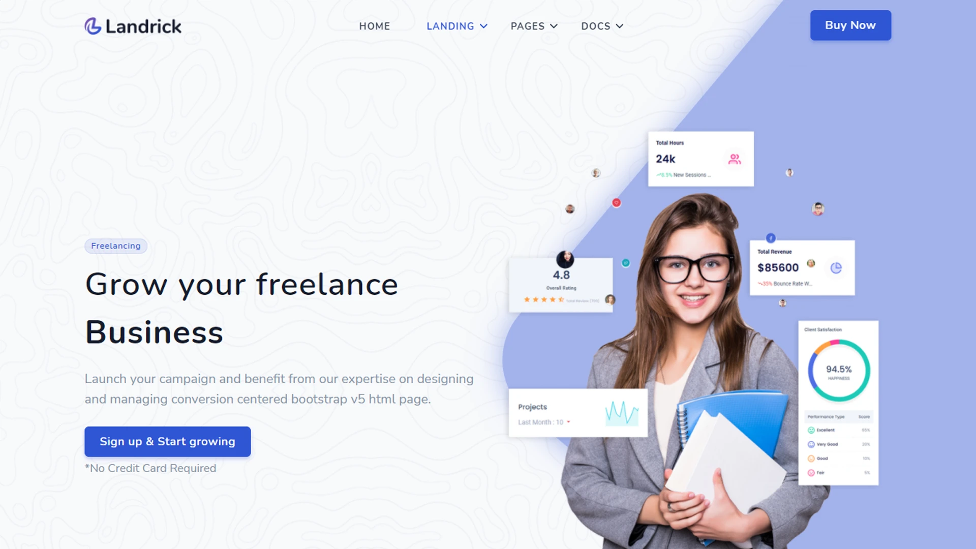 Landrick - App, Saas & Software Landing & Admin Dashboard Bootstrap 5 Template
