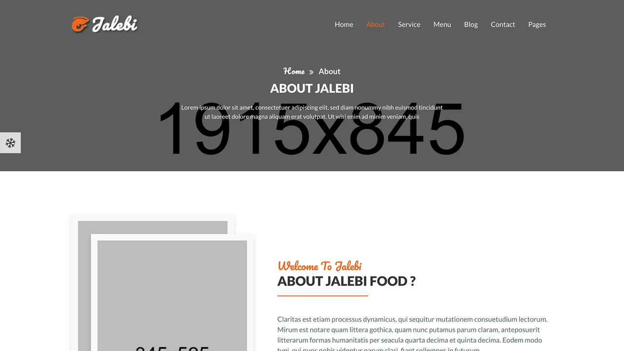 Jalebi - Bootstrap Restaurant Template
