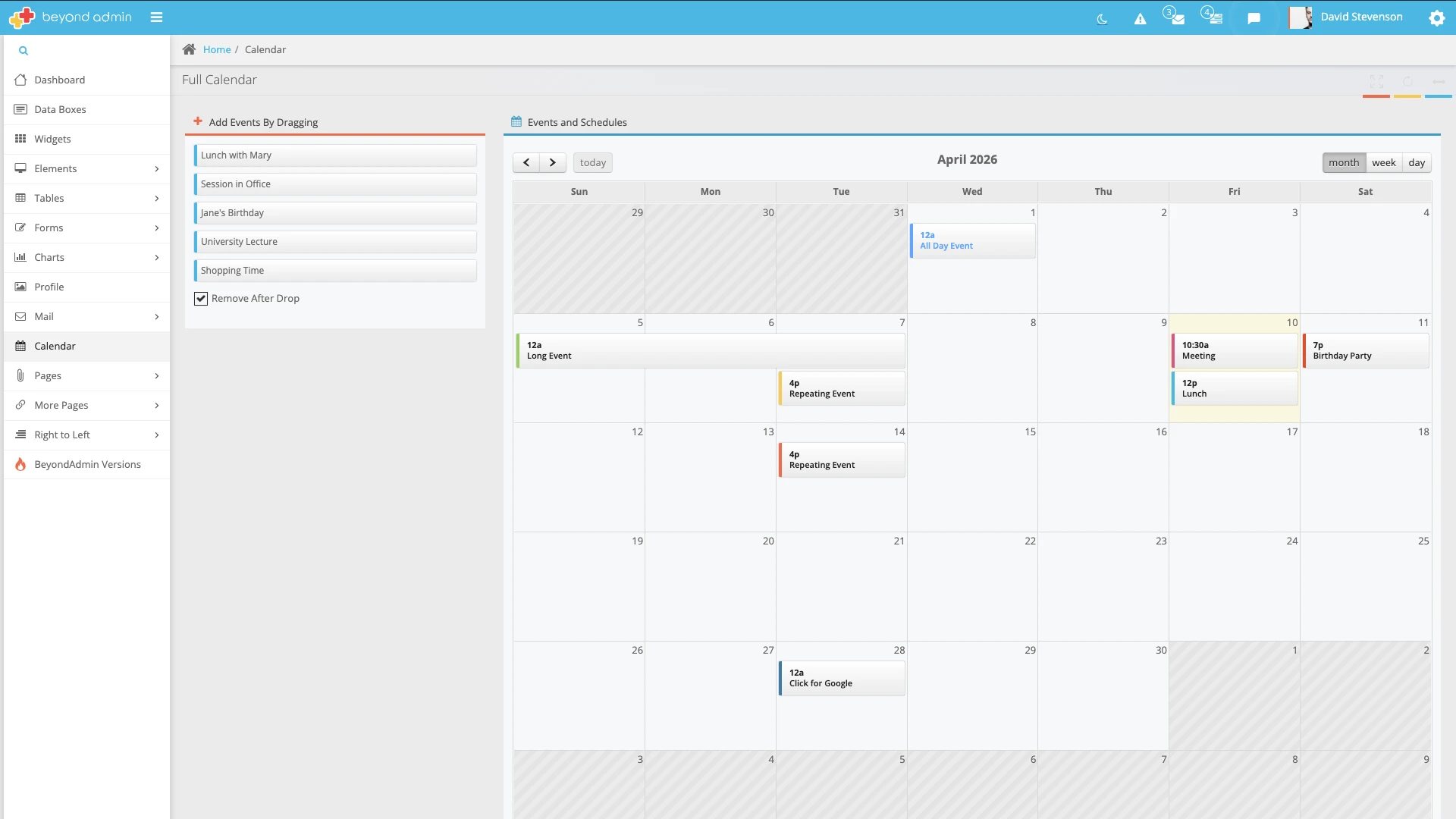 BeyondAdmin - Responsive Admin App