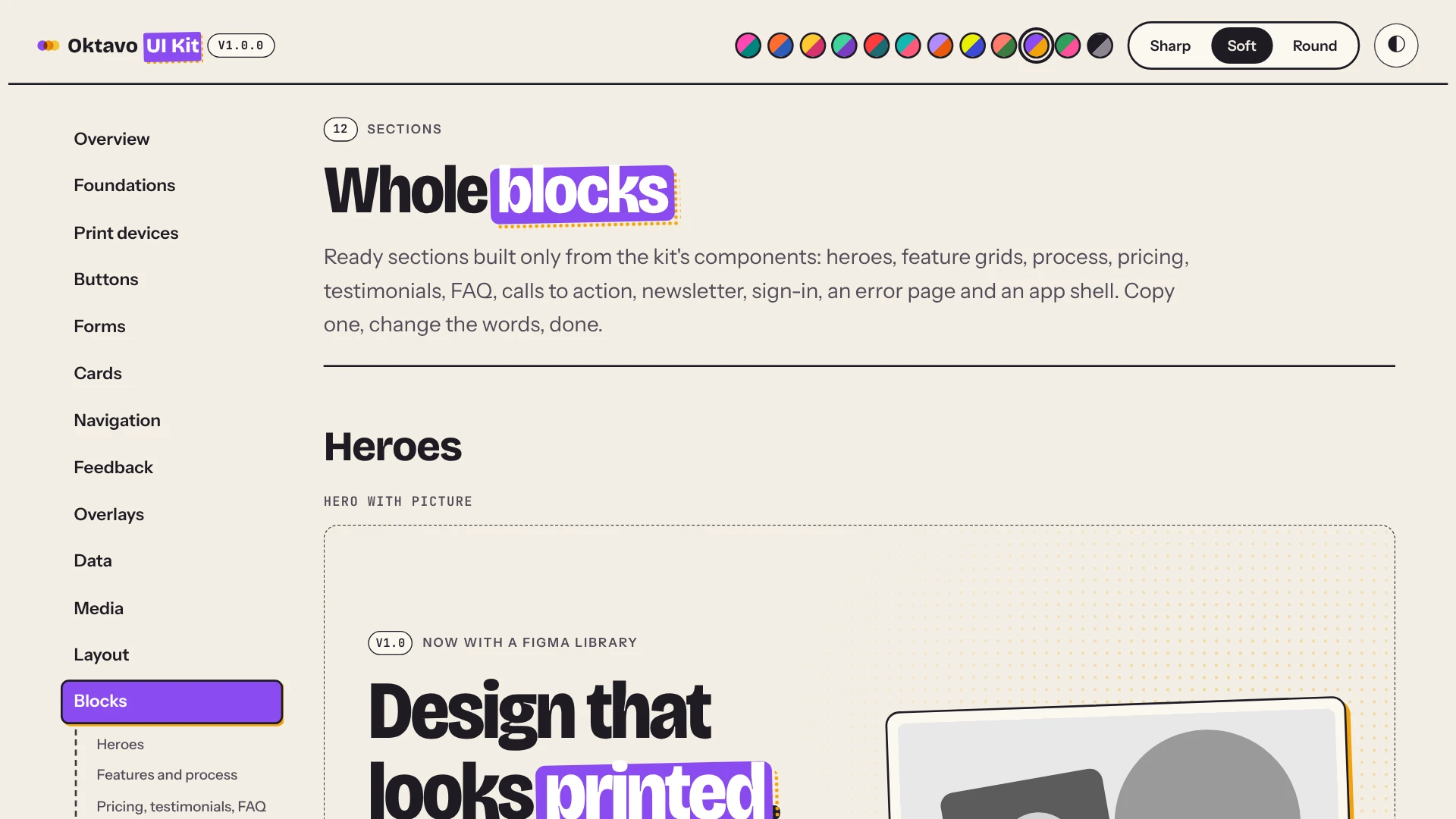 Oktavo UI Kit - HTML, SCSS & Figma Design System (Screenshot 18 of 19)