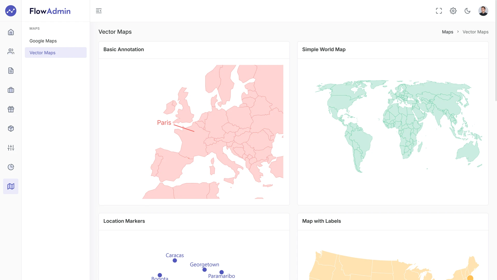 FlowAdmin - Modern React Admin Template with Bootstrap
