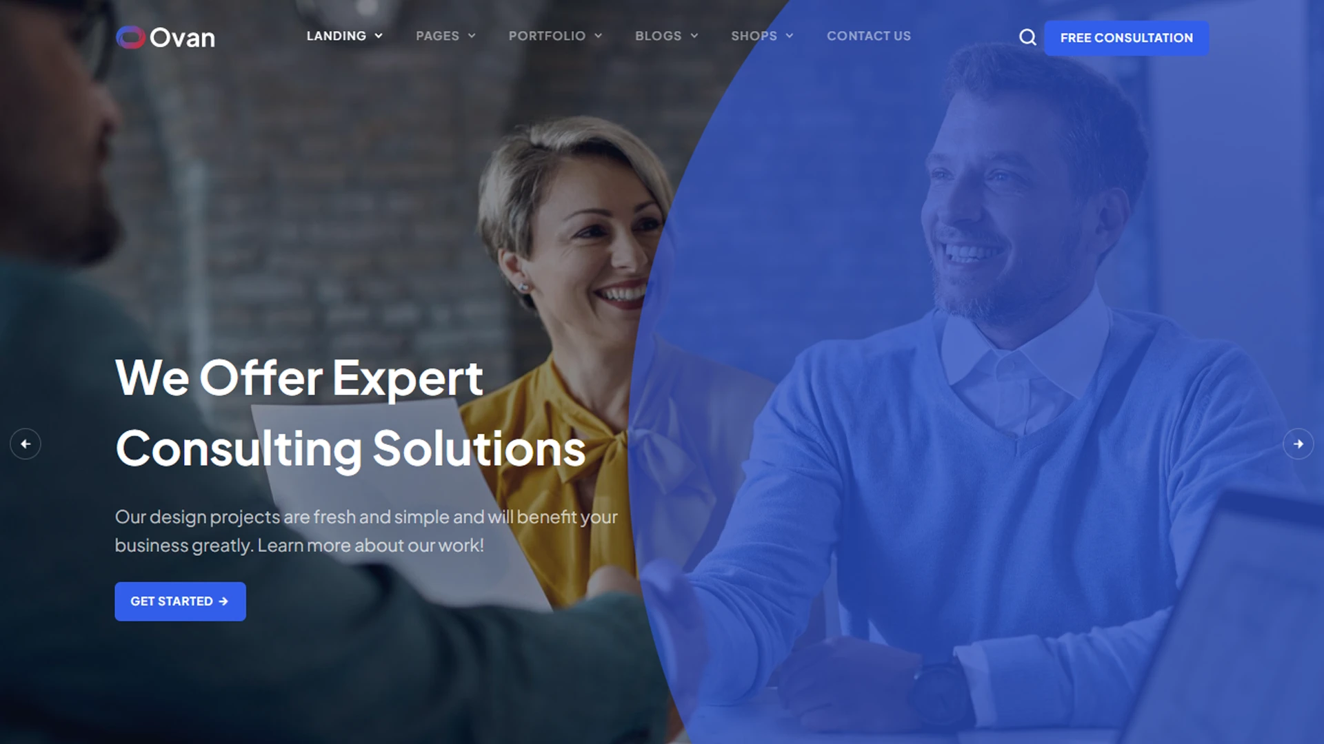 Ovan - React Multipurpose Business & Corporate Template