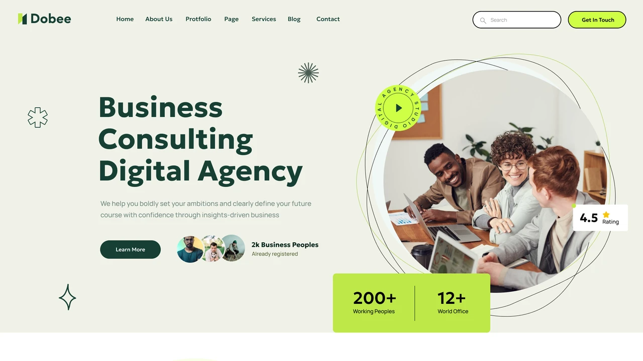 Dobee - Business Consulting Figma Template