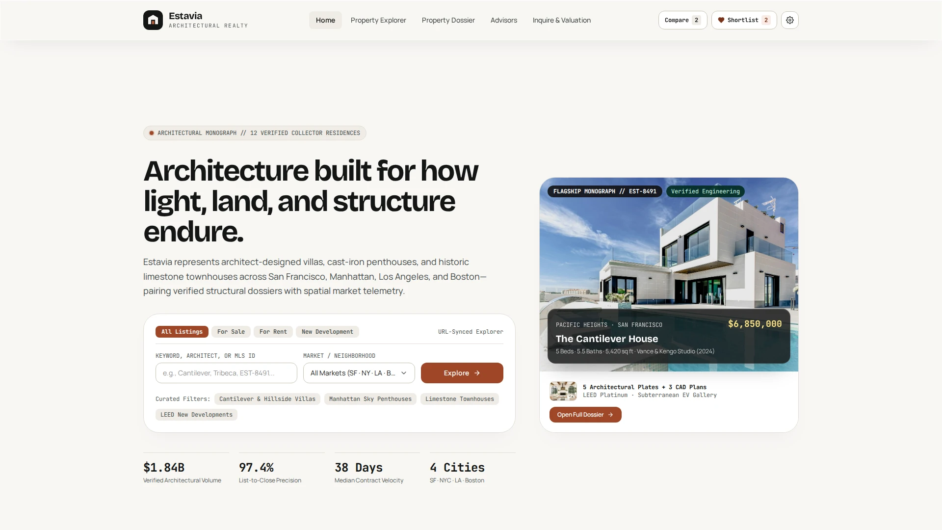 Estavia - Real Estate & Property Explorer HTML Template