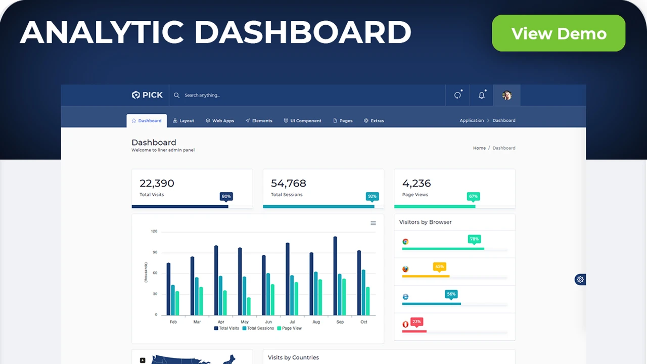 Pick - Multipurpose React Admin Template