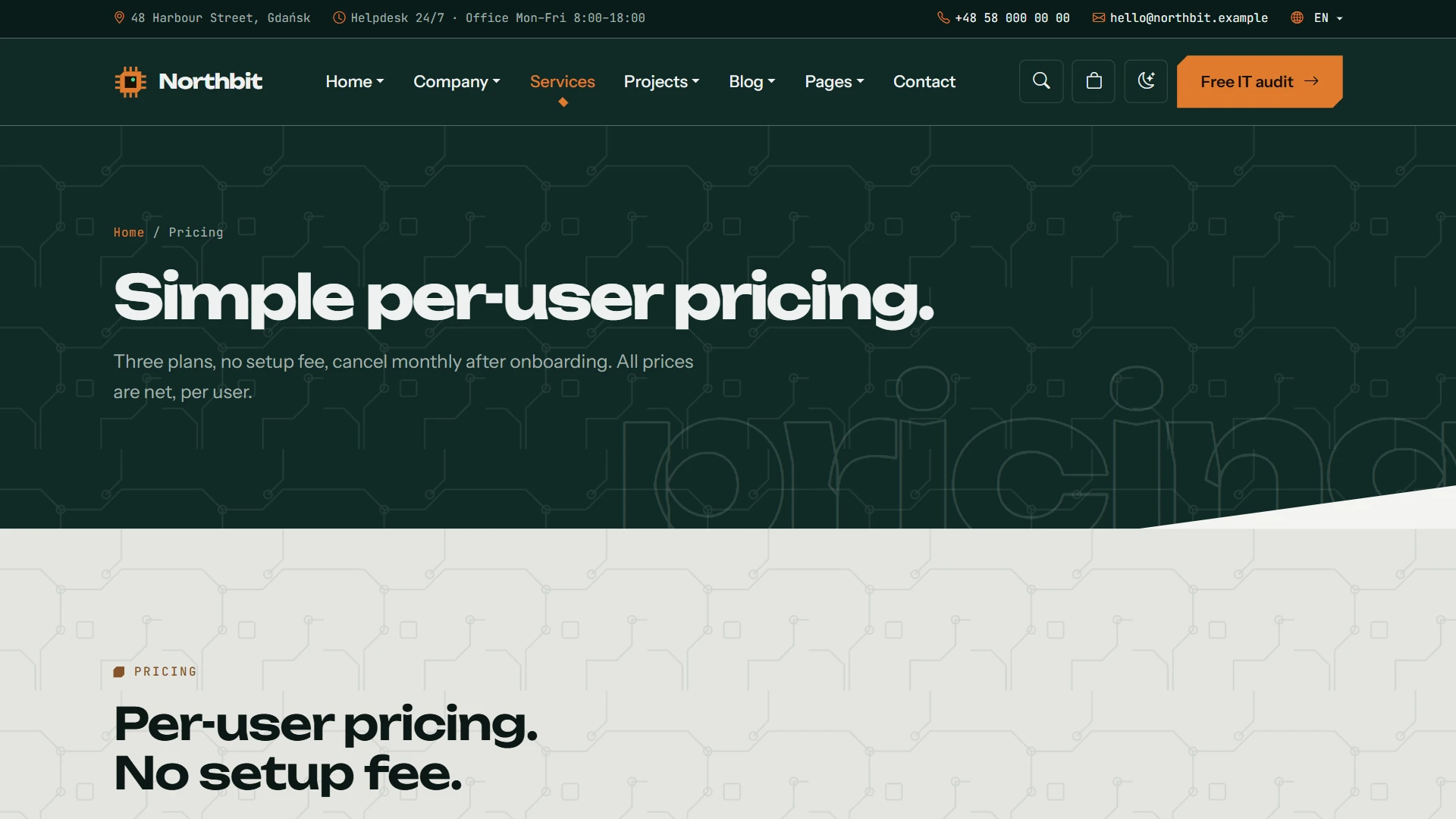 Northbit - IT Services & Solutions HTML Template