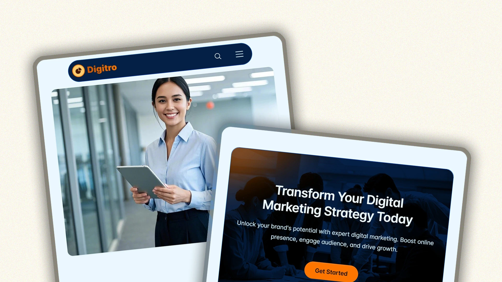 Digitro - Cutting-Edge Digital Marketing Agency HTML Website Template