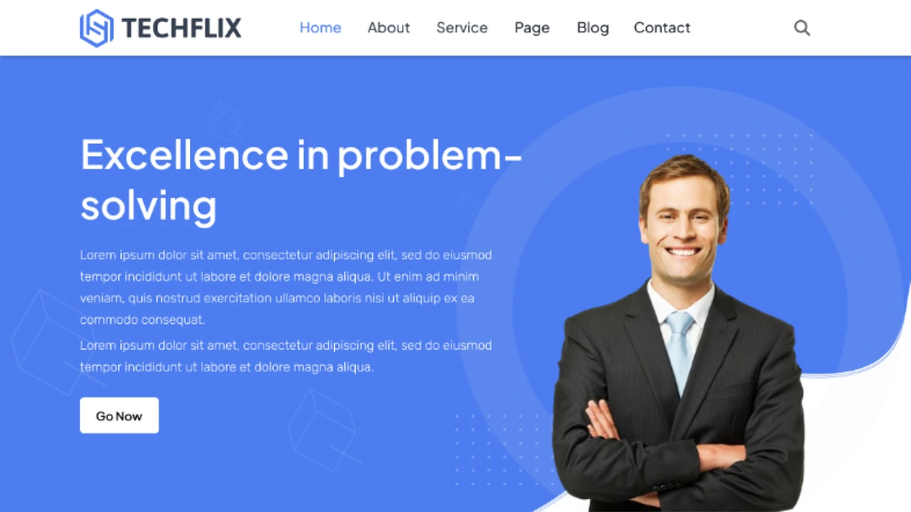 TechFlix - Figma Template for Businesses and Startups UI Kit