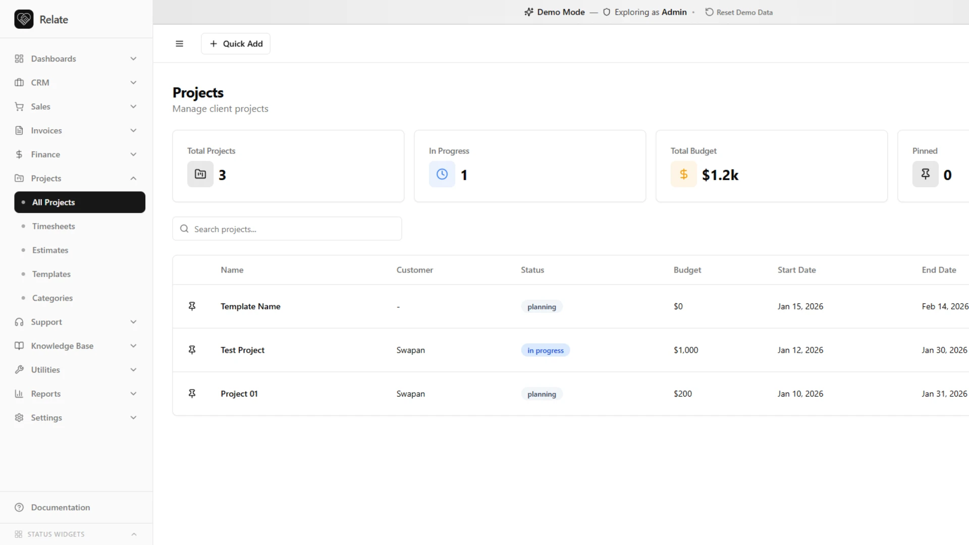 Relate - AI-Powered Complete CRM SaaS Platform