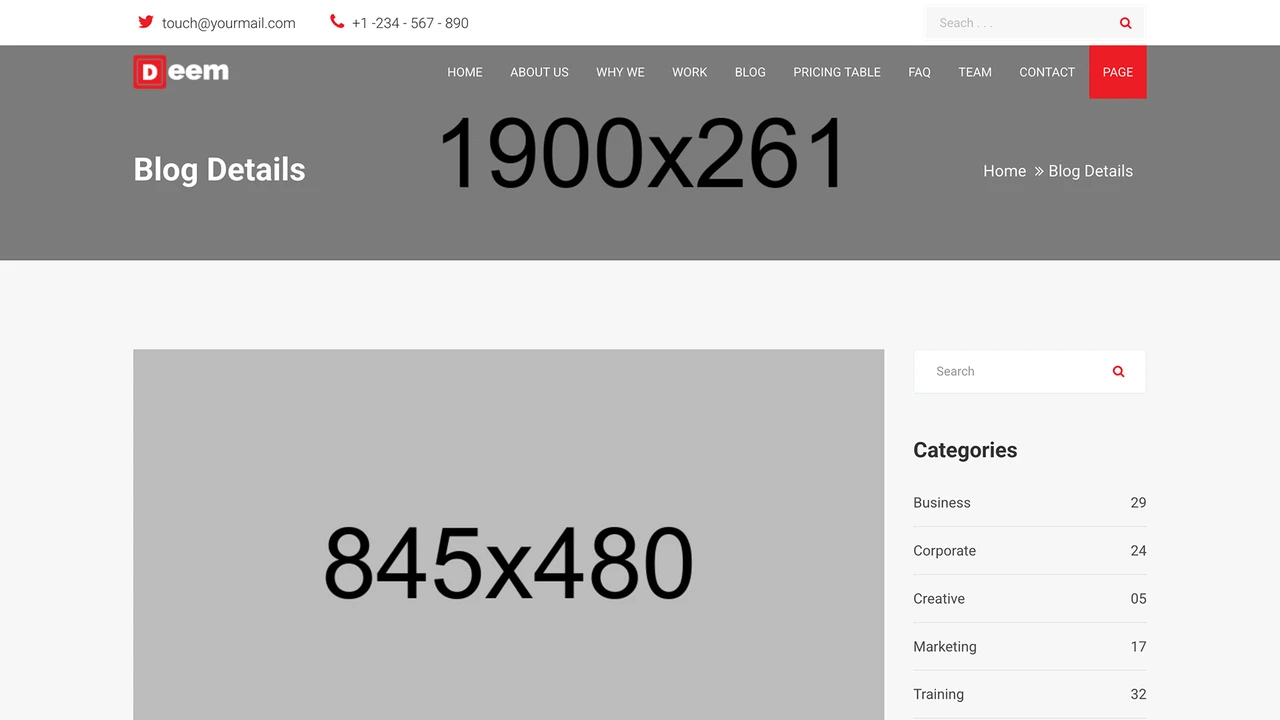 Deem - Multipurpose Business Template