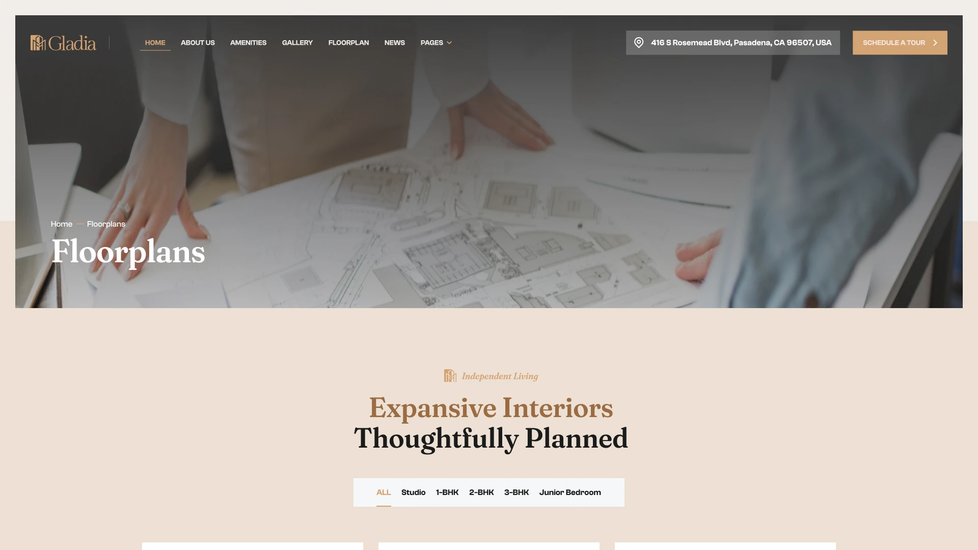 Gladia - Single Property Figma Template