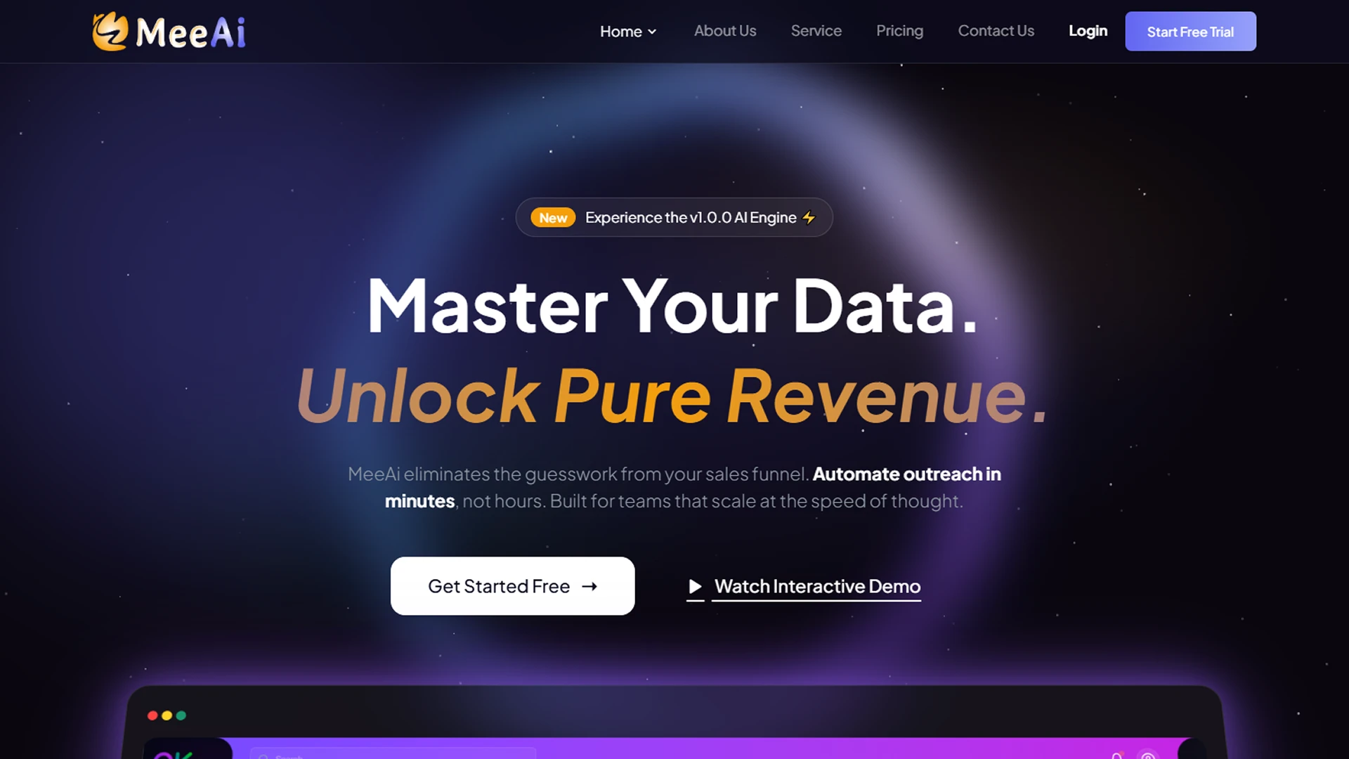 MeeAi - Modern AI SaaS and Tech Landing Page HTML Template