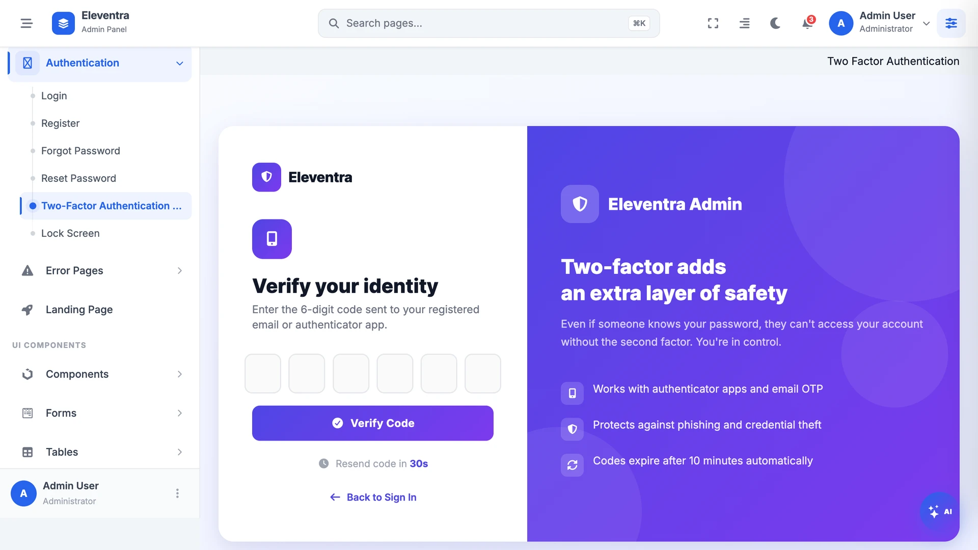Eleventra - Angular 21 Admin Dashboard Template + UI Kit + 90+ Pages