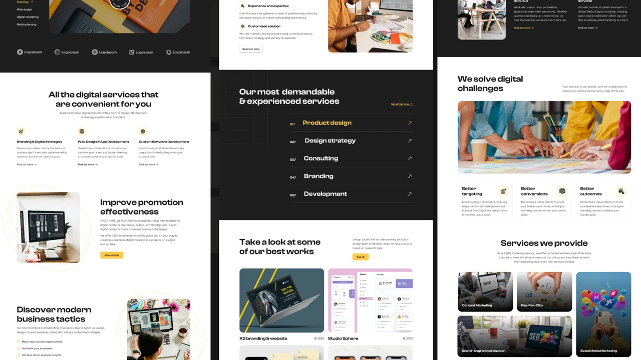 Vinency - Creative & Digital Agency Framer Template