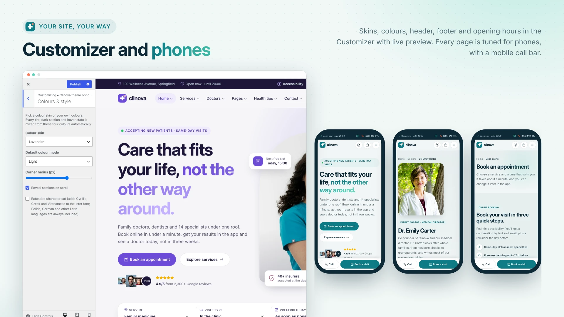 Clinova - Medical Clinic & Healthcare WordPress Theme