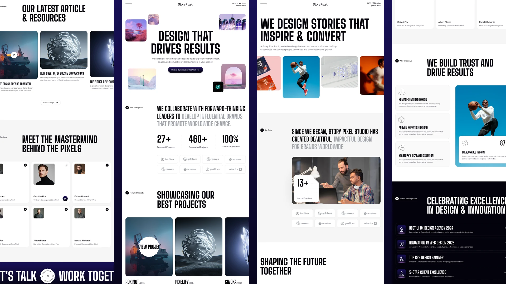 StoryPixel - Creative Agency & Digital Agency Framer & Figma Template
