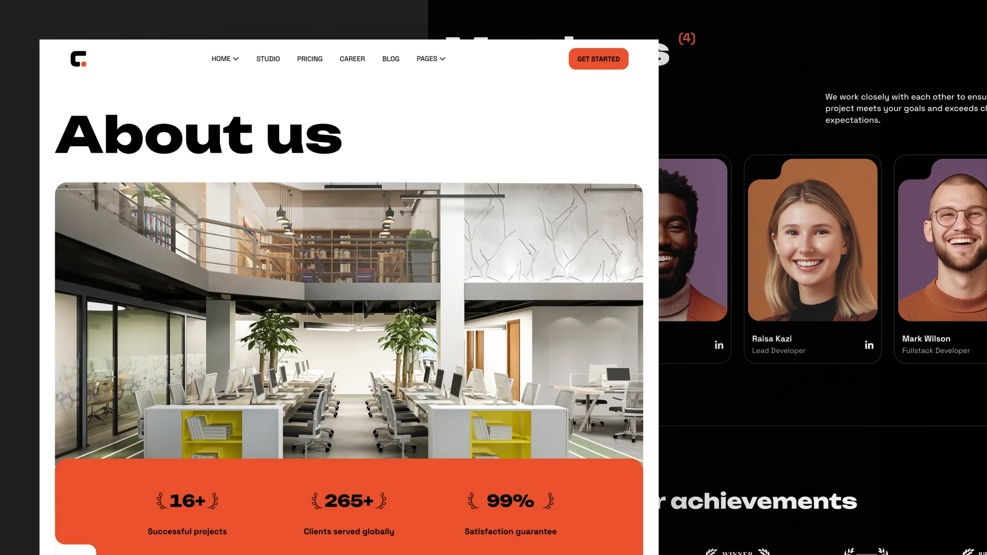 Cumix - Agency Studio Framer & Figma Website Template