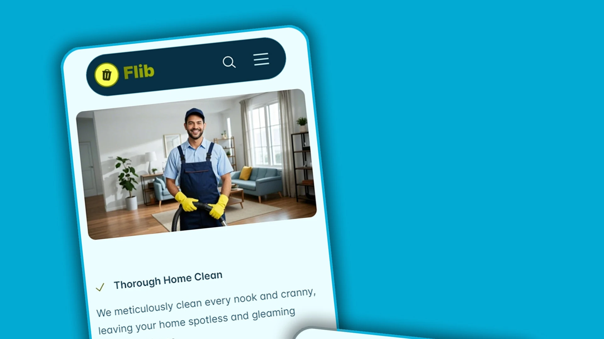 Flib - HTML Website Template For Premium Home Cleaning Services