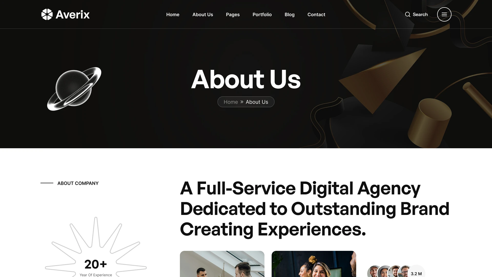 Averix - Modern Creative Agency HTML Template
