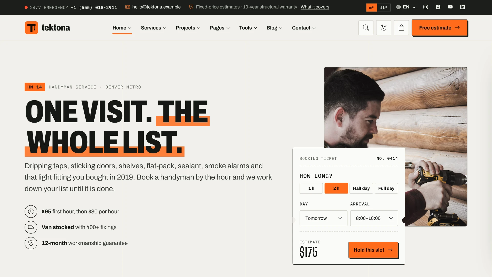 Tektona - Construction & Renovation HTML Template