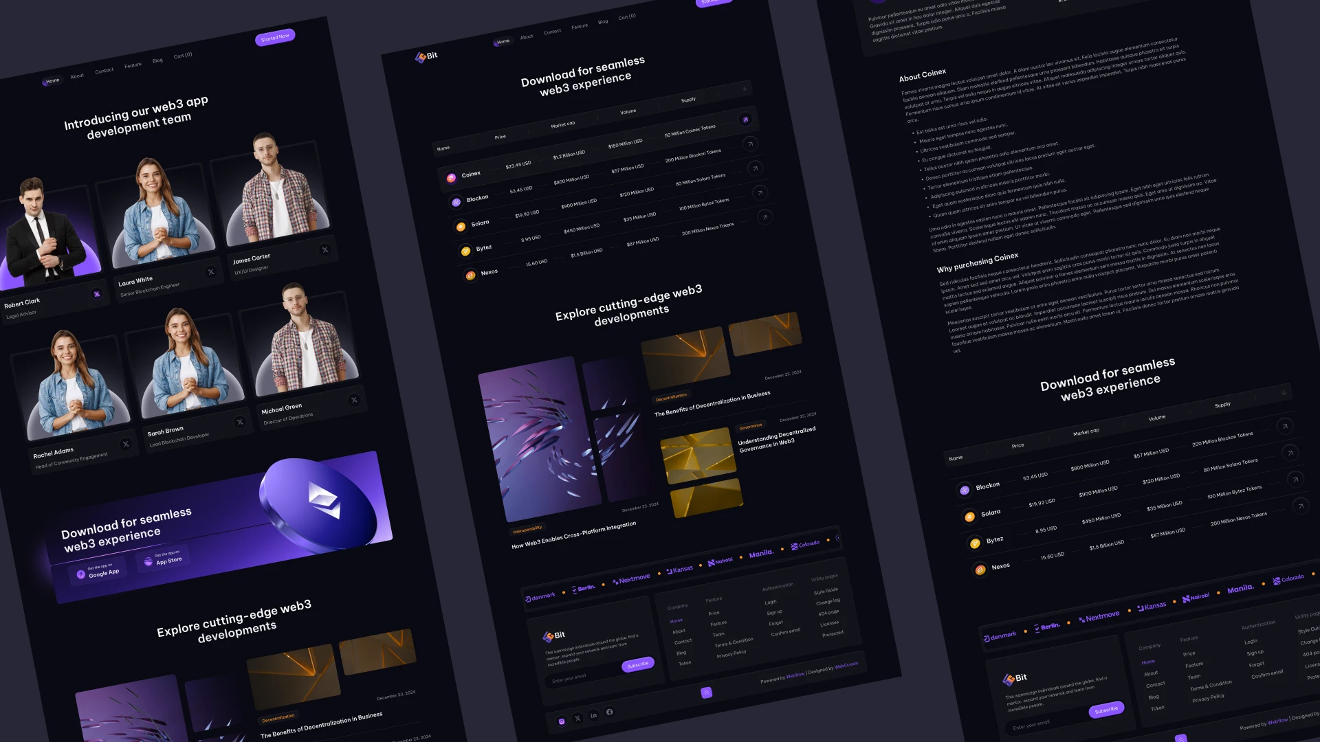 5CBit - Web3 Crypto Framer Website Template