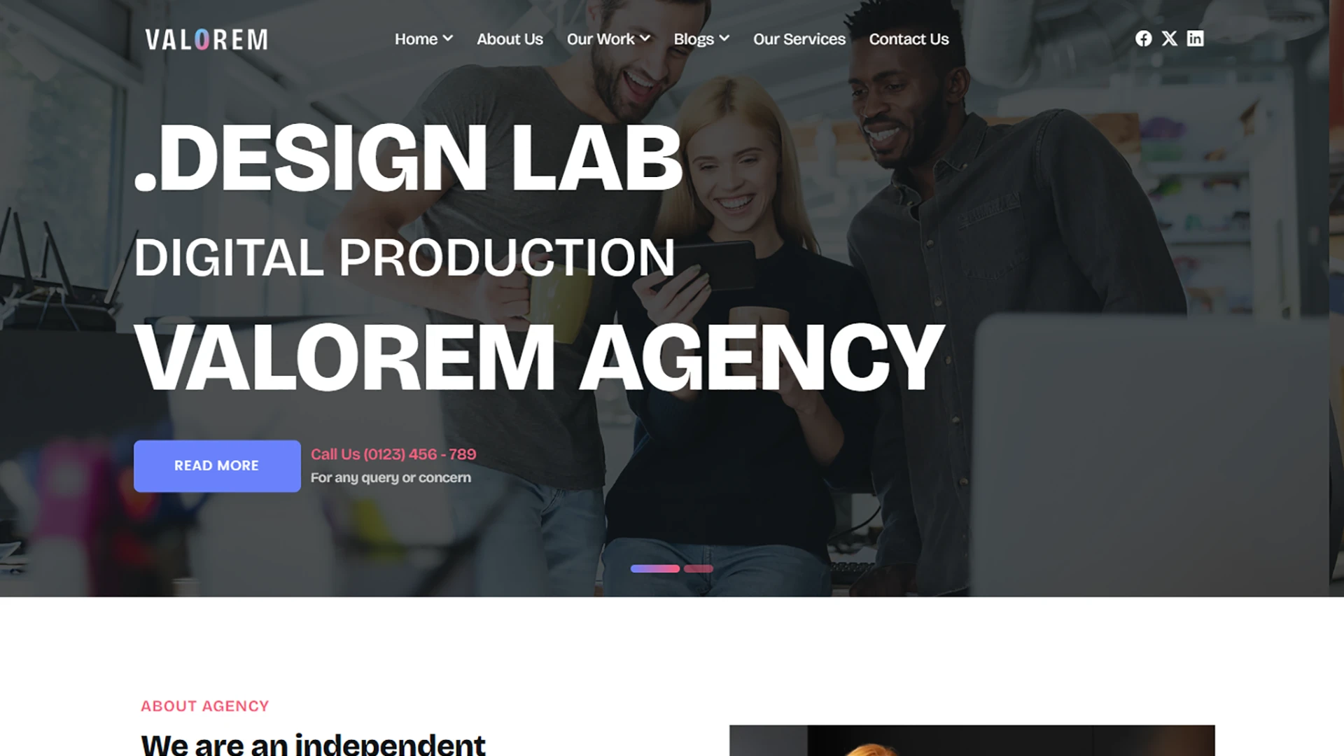 Valorem - Multipurpose Creative HTML Template