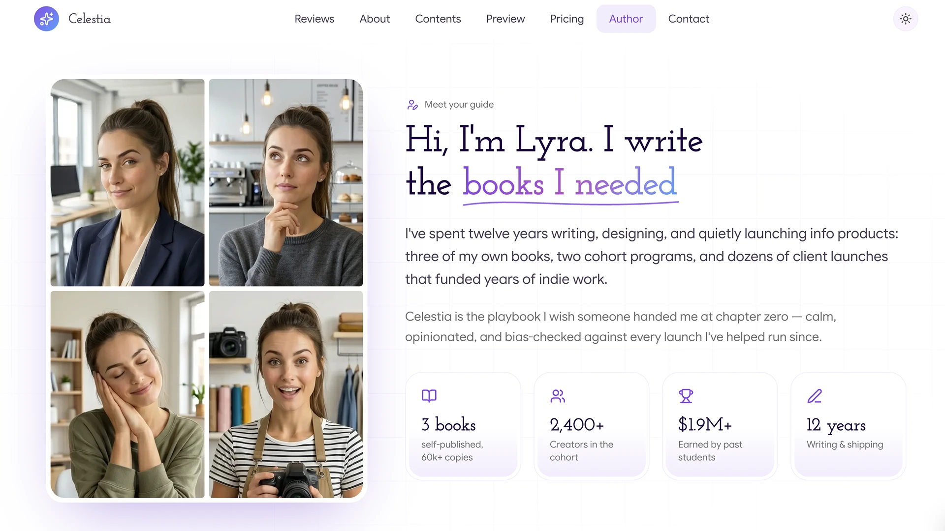 Celestia - Modern Book Launch Template
