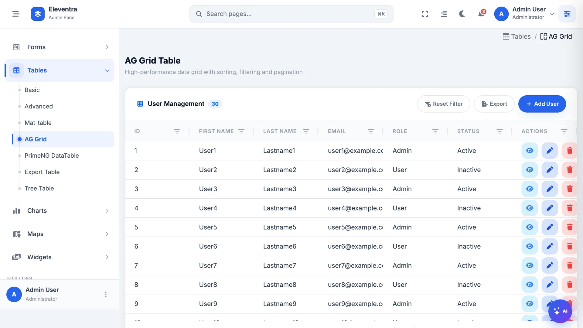 Eleventra - Angular 21 Admin Dashboard Template + UI Kit + 90+ Pages