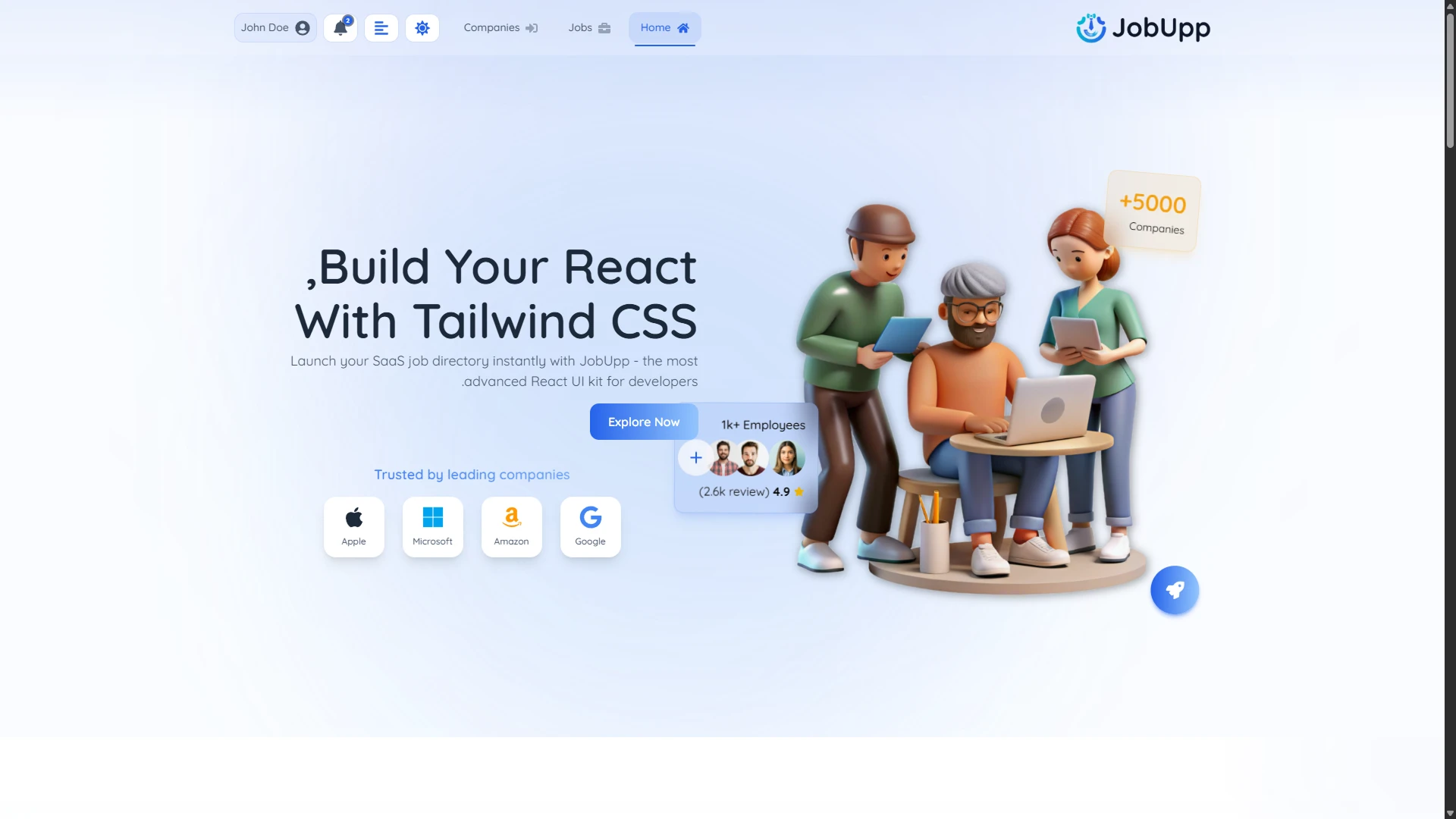 JobUpp - Job Portal Website Template Modern Job Board Platform