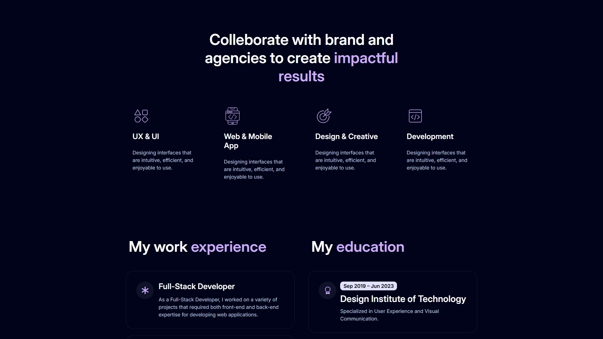 Relome - Personal Portfolio WordPress Theme