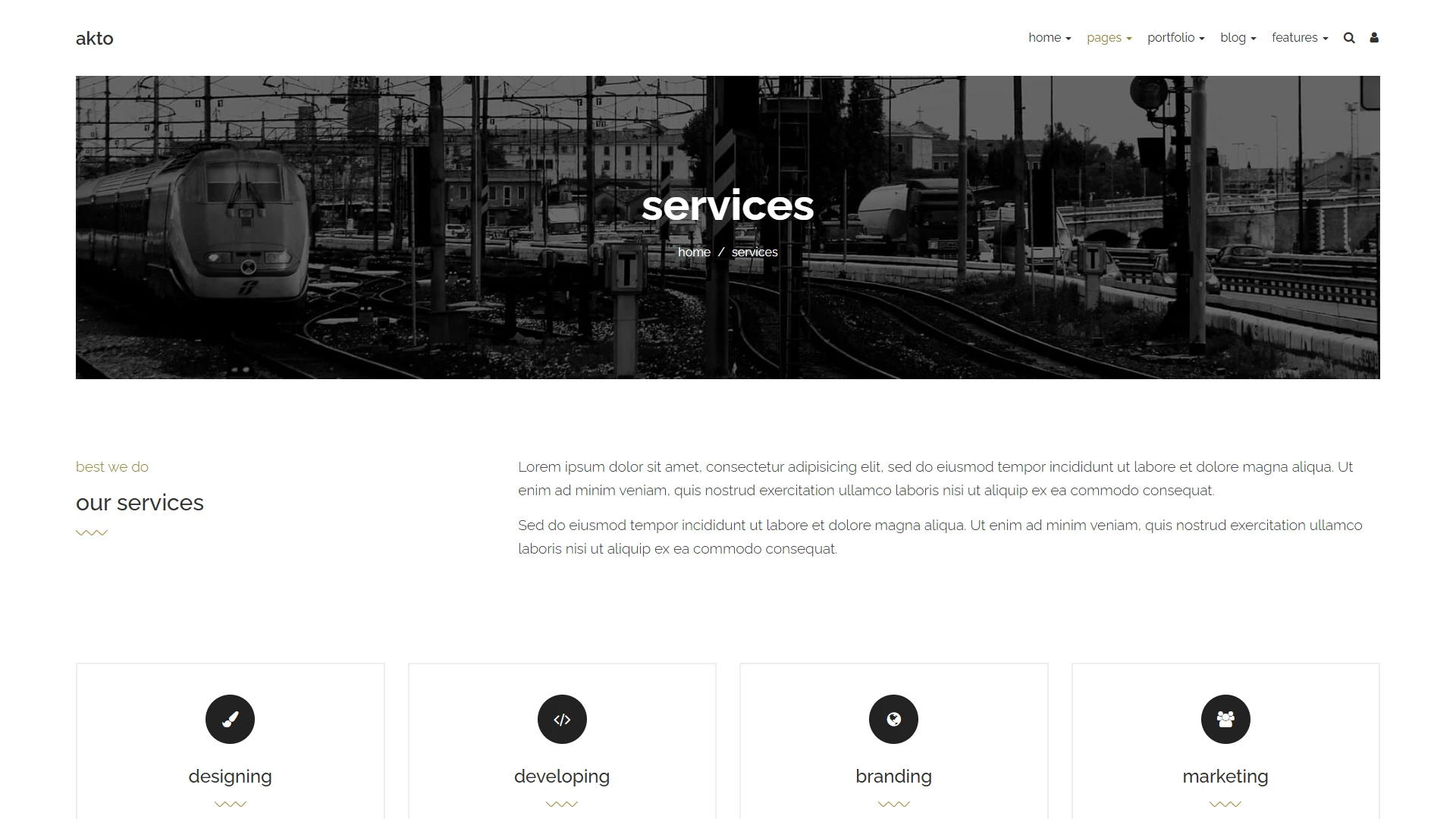 Akto - Multipurpose HTML Website Template