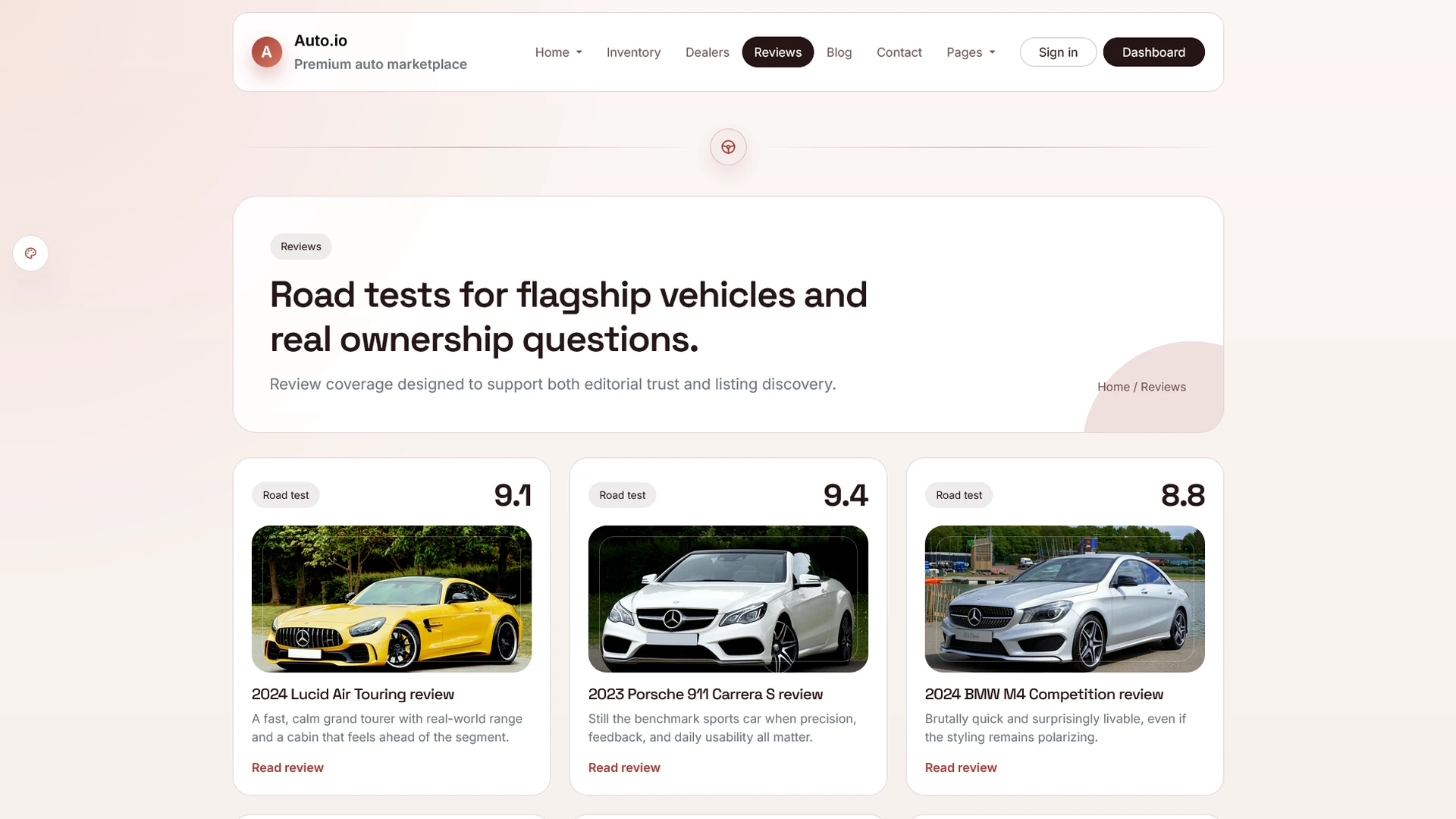 AutoIO - Cars Listings & Directory Template