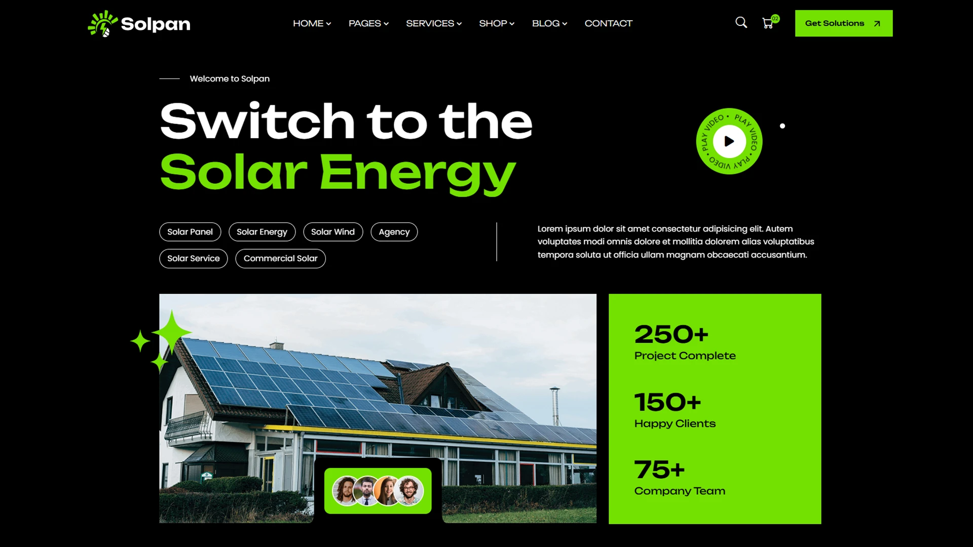Solpan - Solar and Wind Energy HTML Template