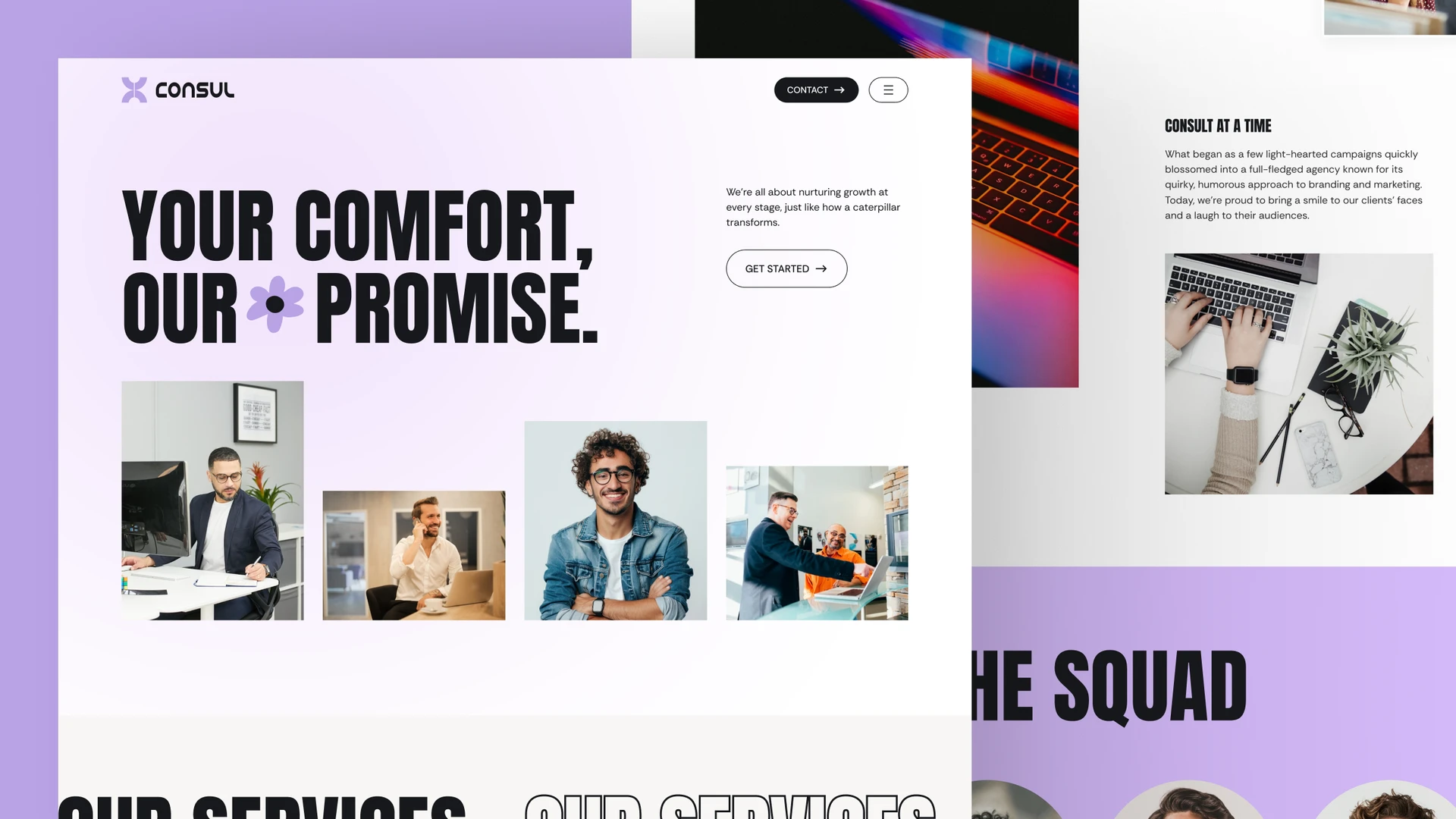 Consul X - Consulting, Consultancy Agency & Business Framer & Figma Template
