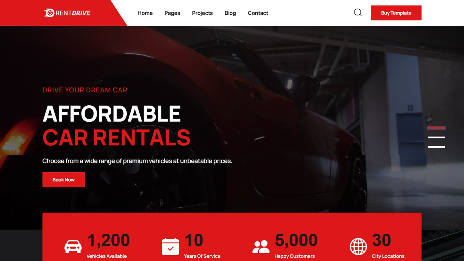 Rent Drive - Auto Rental HTML Website Template