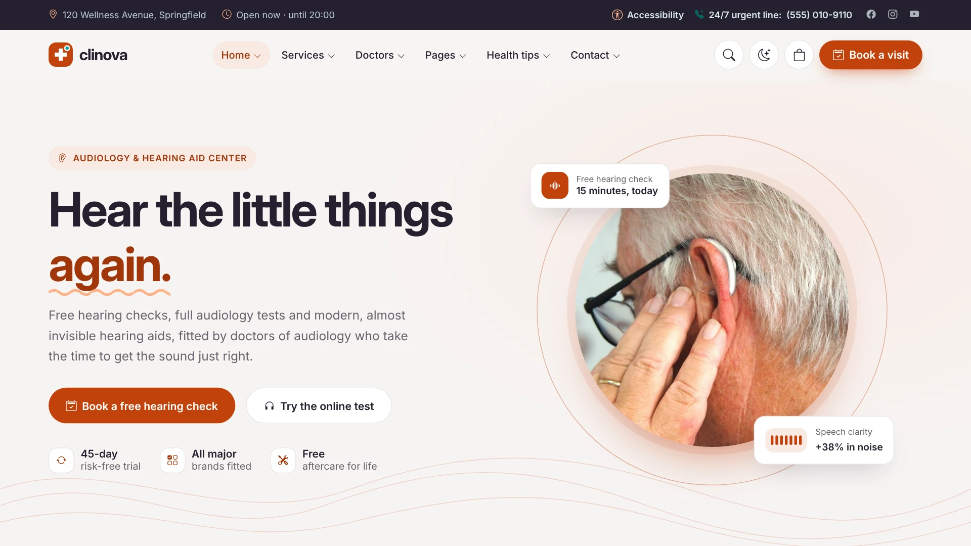 Clinova - Medical Clinic & Healthcare WordPress Theme