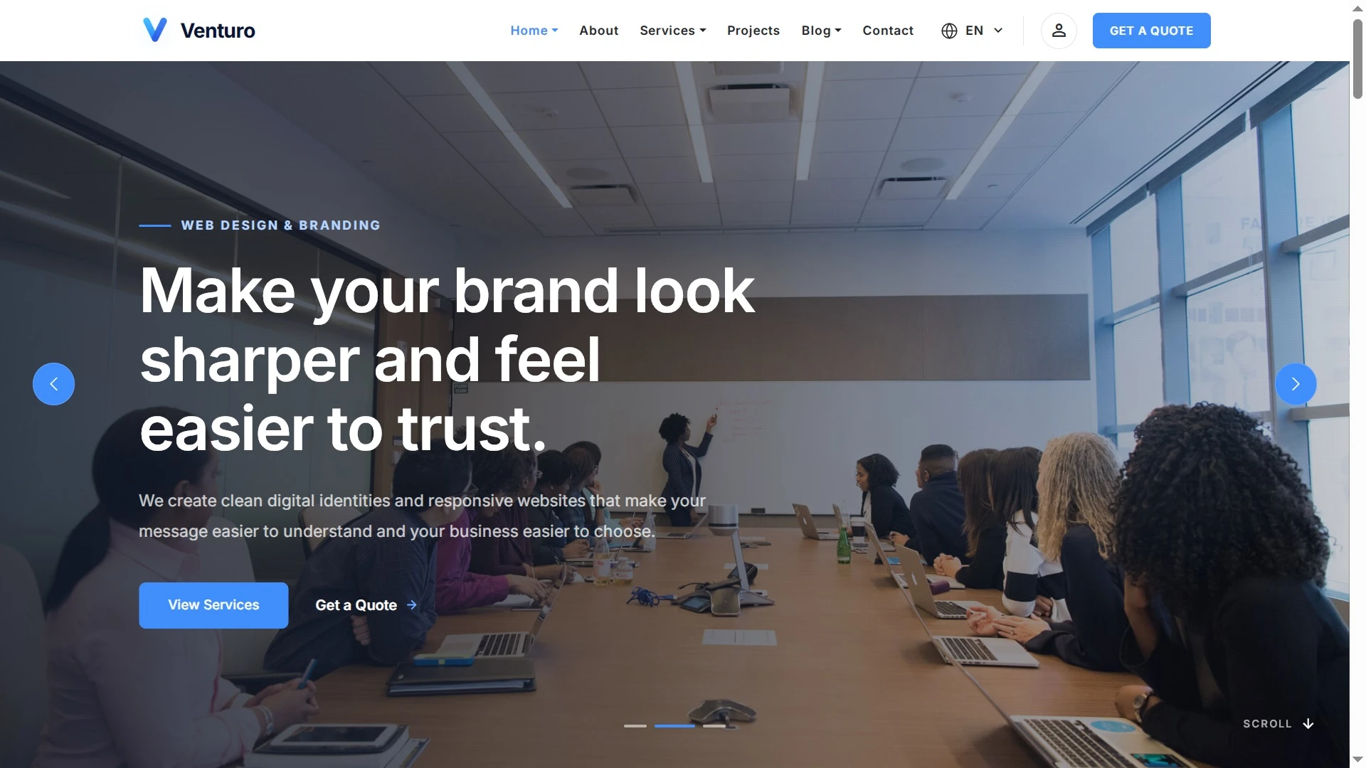 Venturo - Business & Services Multi-Framework Template