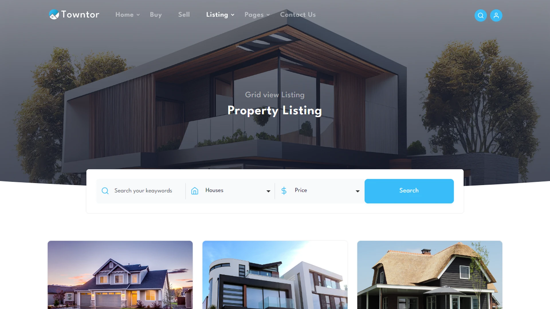 Towntor - Vue.js Real Estate Landing Template