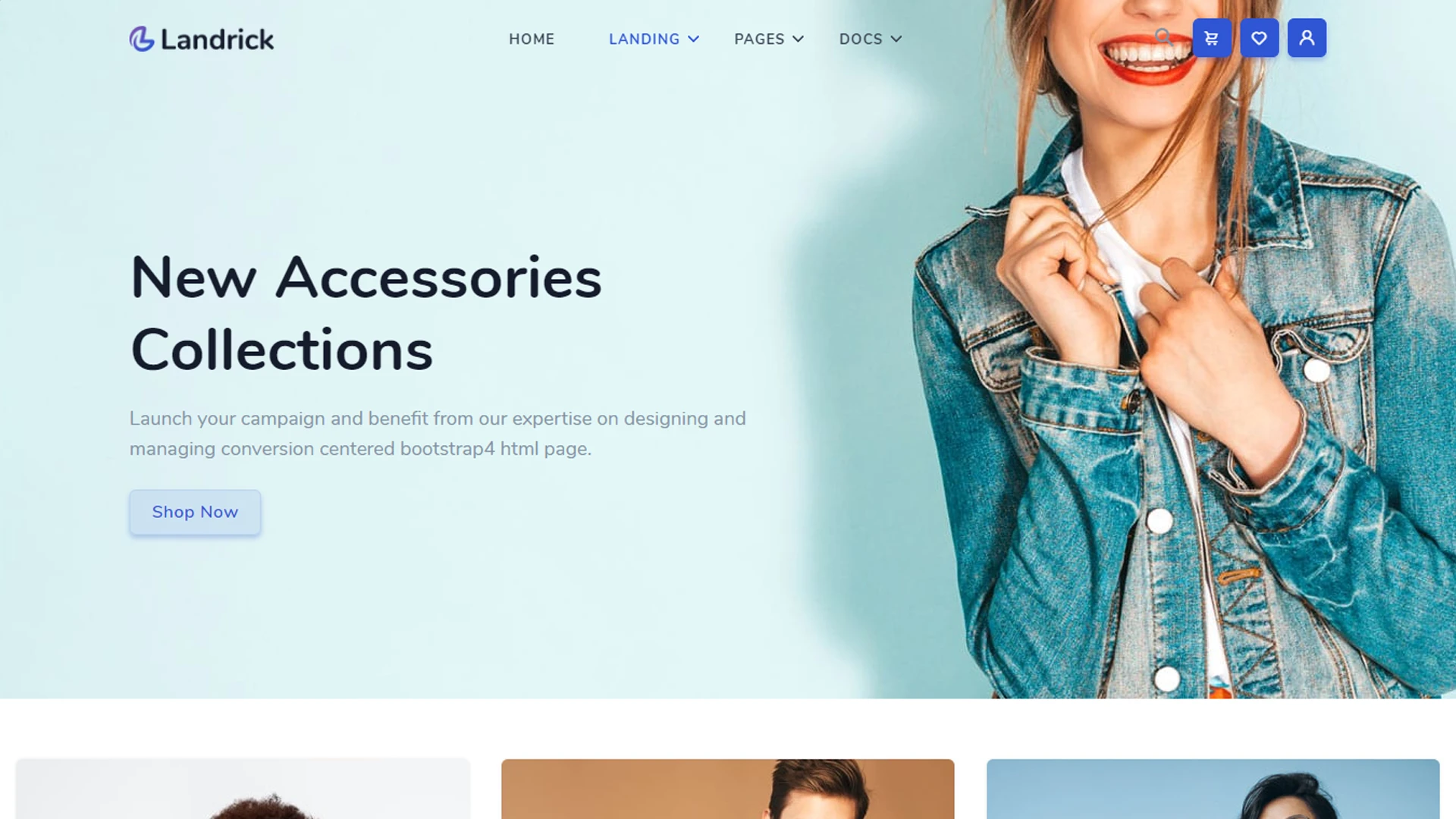Landrick - App, Saas & Software Landing & Admin Dashboard Bootstrap 5 Template
