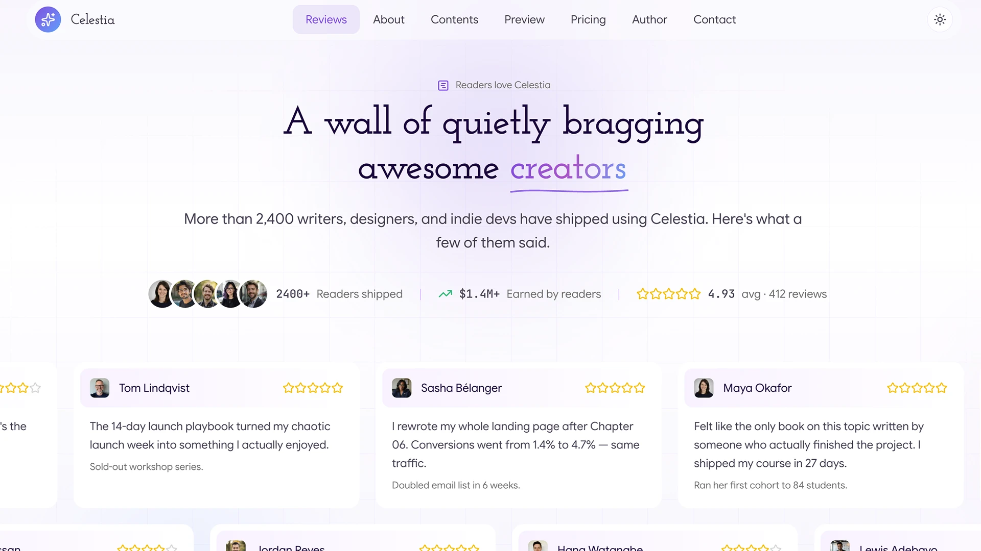 Celestia - Modern Book Launch Template
