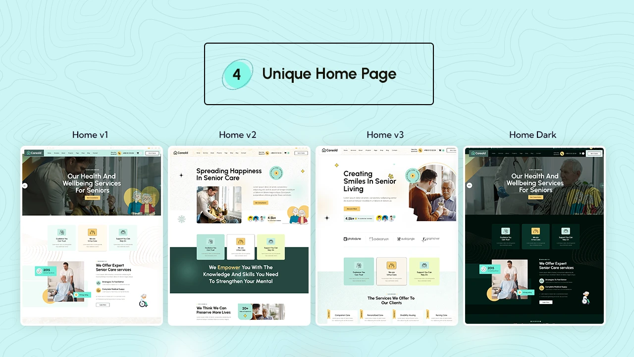 Careold - Senior Care & Medical PSD Template