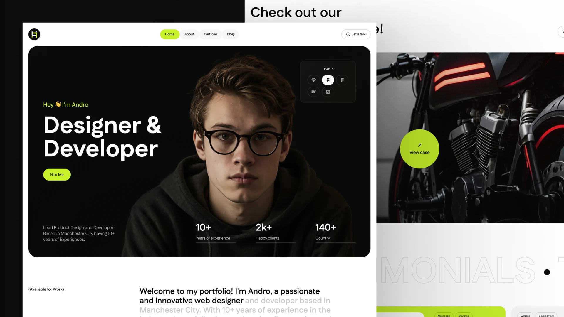 Portox - Personal Portfolio & Agency Framer & Figma Website Template