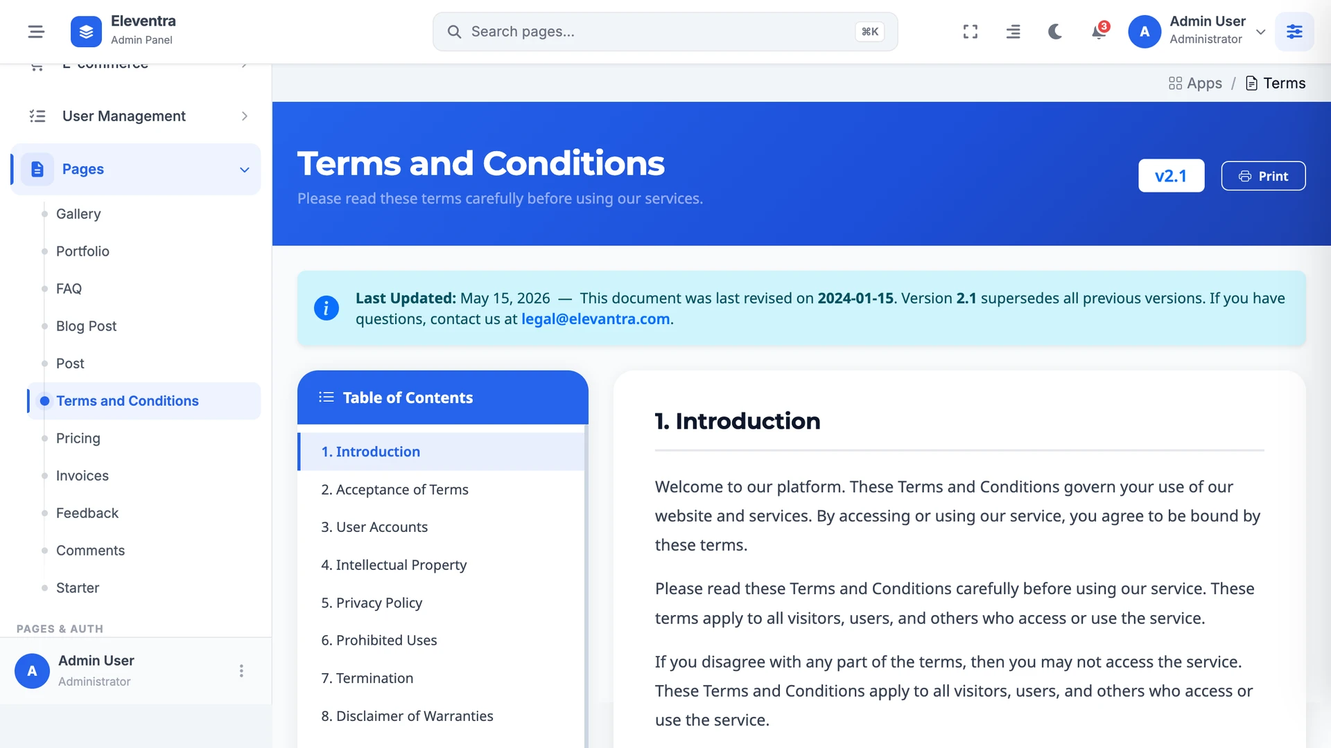 Eleventra - Angular 21 Admin Dashboard Template + UI Kit + 90+ Pages